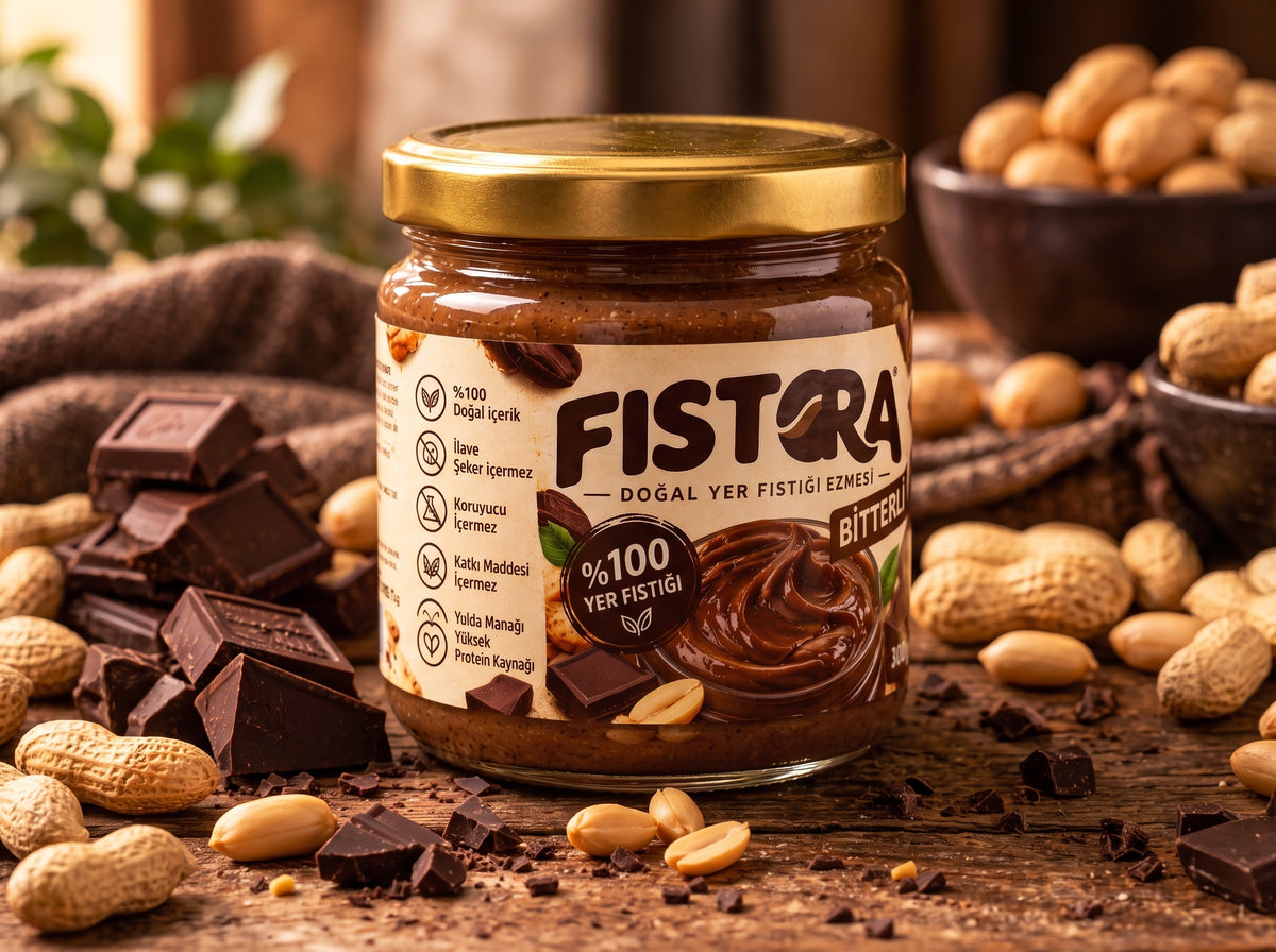 %100 Doğal Bitterli Yer Fıstığı Ezmesi