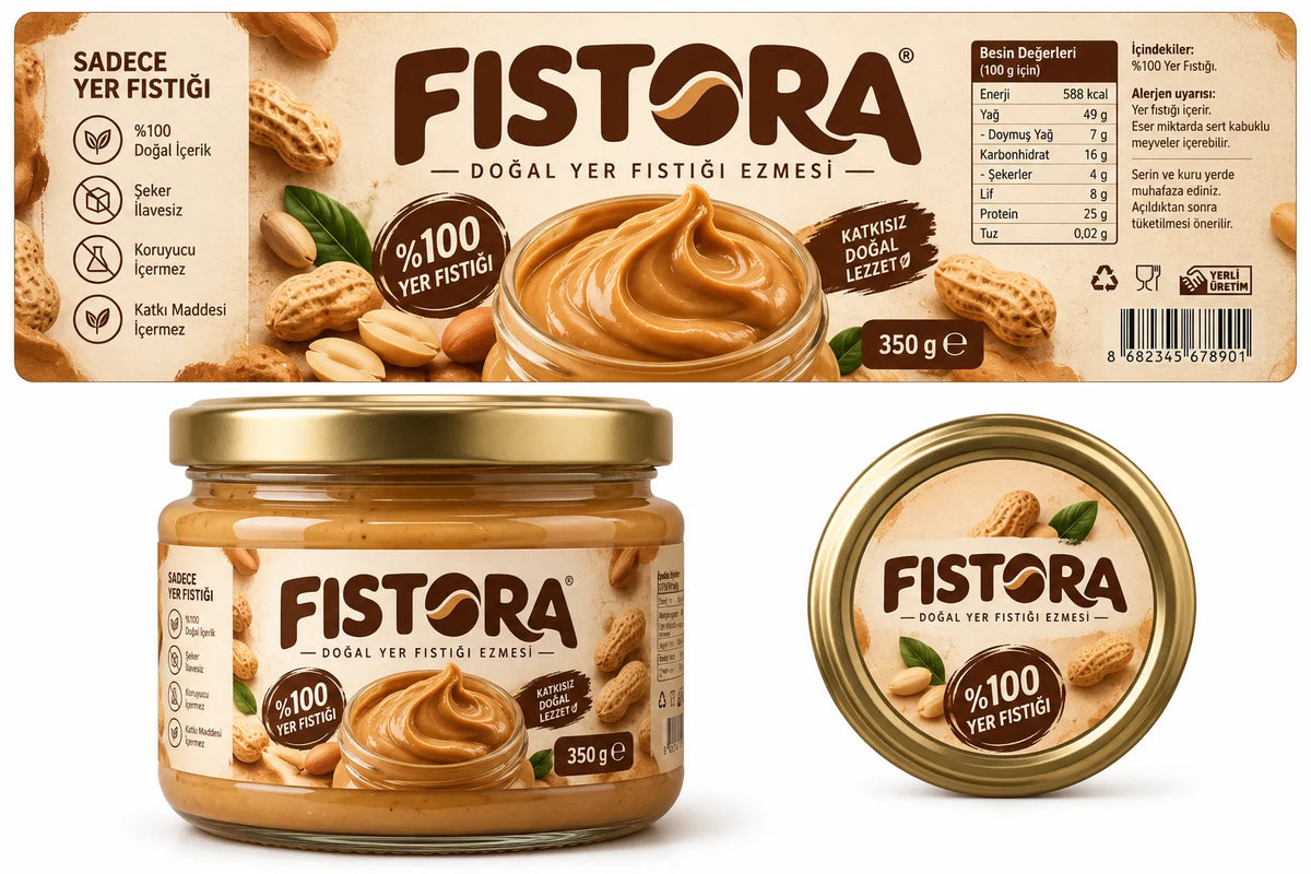 %100 Doğal Yer Fıstığı Ezmesi